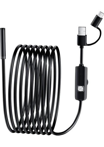 Endoskop Su Geçirmez 3'sü 1 Arada Cep Telefonu Doğrudan Bağlantılı Kamera Ucu (Yurt Dışından)