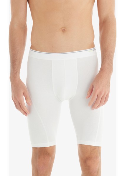 Erkek Pamuk Elastan Boxer Tender Cotton 9230 - Beyaz indirimleri