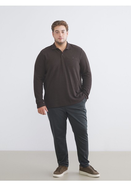 Yeni Sezon Büyük Beden Polo Yaka Erkek Sweatshirt fiyatları