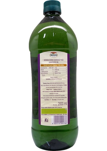 Üzüm Çekirdeği Yağı 2 lt fiyatları