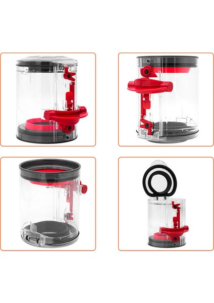 Dyson V10 Slim Toz Haznesi Kovası ve Üst Sabit Sızdırmazlık Halkası Için (Yurt Dışından) indirimleri