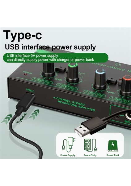 6 Kanal Stereo Kulaklık Amplifikatör Ses Arabirimi Düşük Gürültü Ses Mikseri Kayıt Stüdyo Monitörü Gitar Bass Için (Yurt Dışından) modelleri