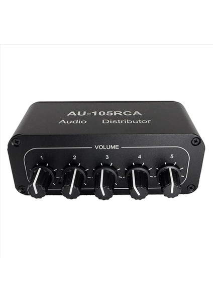 2x 5ch Ses Distribütörü Stereo Ses Mikseri 1 Giriş 5 Çıkış Rca Splitter Için Güç Amplifikatörü Aktif Ses (Yurt Dışından) modelleri