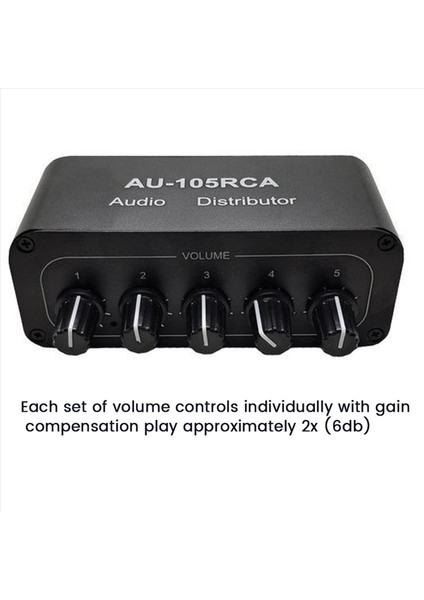 2x 5ch Ses Distribütörü Stereo Ses Mikseri 1 Giriş 5 Çıkış Rca Splitter Için Güç Amplifikatörü Aktif Ses (Yurt Dışından) indirimleri