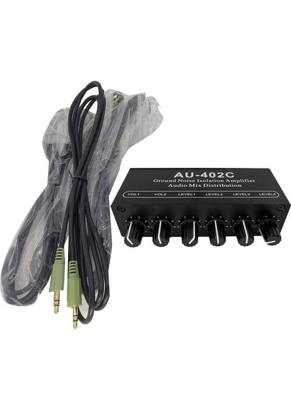 AU-402C Ses Karışık Distribütör Sinyal Seçici Selatör 4 Giriş 2 Çıkış Rca Tonu Ses Önceler Kulaklık Amplifikatör (Yurt Dışından) fırsatları