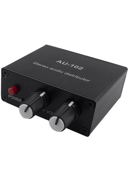 Ses Distribütörü Stereo Ses Mikseri 1 Giriş 2 Çıkış Çoklu Kanallı Rca Splitter Için Güç Amplifikatörü Aktif Ses Için (Yurt Dışından)