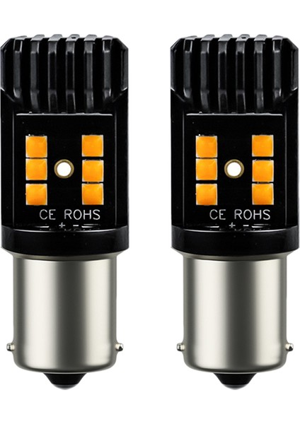 2 Pcs Sarı 1156 BA15S P21W 12SMD 3030 Leds Sinyal, Dönüş, Ters, Fren, Park, Kuyruk, Drl ve Sis Farlarının Değiştirilmesi Için Sinyal Ampulleri, Vb. (Yurt Dışından)