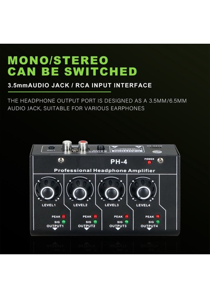 Kulaklık Amplifikatörü Stereo Ses Sistemi 4 Kanal Alonecontrol Hacmi (Yurt Dışından) modelleri