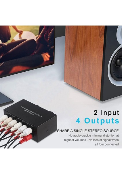 Iki Yönlü 4 Yönlü Rca Stereo Ses Anahtarı L/r Ses Kanalı Ses Anahtarlayıcı 2&#39 De 2 Veya 2 Out Audio Splitter (Yurt Dışından) indirimleri