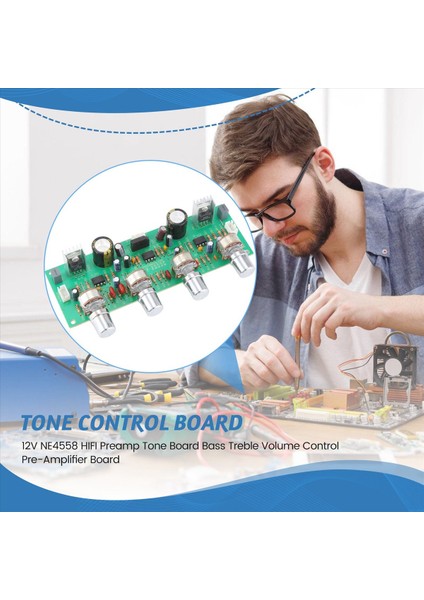 12V NE4558 Hıfı Preamp Tonu Bağım Bas Treble Habi Kontrol Amplıfıcıcıcıcıcıcıcut (Yurt Dışından) fırsatları