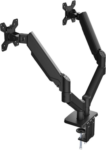 Çift Kollu Monitör Stand Amortisörlü 13-27'' Inç Monitörler Için 360° Dönebilir Askı APARATI-26737-
