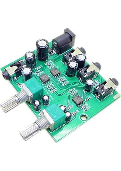 AU-202 2 Giriş 2 Çıkış Stereo Mikser Ses Distribütörü Kulaklık Için Harici Güç Amp Hacmi Tek Başına Kontrol (Yurt Dışından) fırsatları