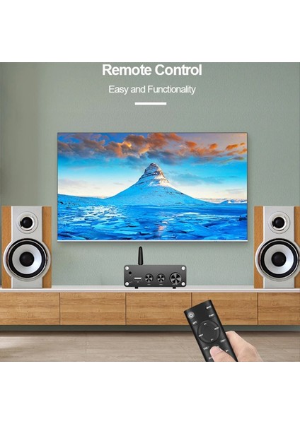 Hıfı Stereo Ses Güç Amplifikatörü 2X100W Çift Kanallı TPA3116 Bluetooth Masaüstü Ev Dijital Tiyatro Amplifikatörleri Alıcı (Yurt Dışından)