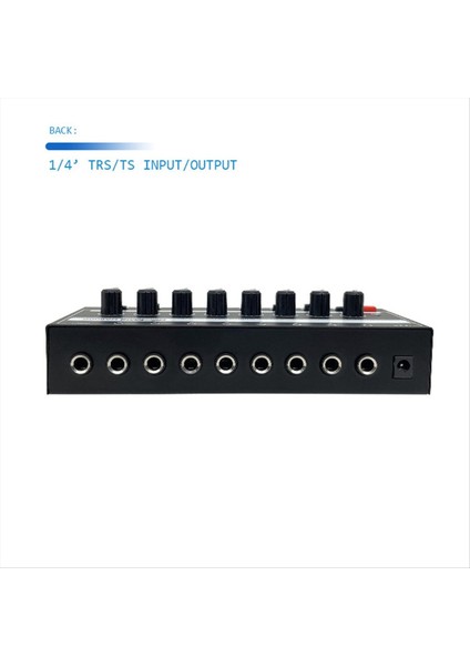 8 Kanallı Monitör Stereo/mono Anahtarlı Kulaklık Amplifikatörü Ultra-Low Gürültü Mikser Amplifikatör Amplifikatör Sinyal Distribütörü (Yurt Dışından) fiyatları