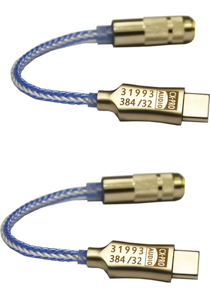 2x Tip-C Ila 3 5 mm Hıfı Dijital Kulaklık Amplifikatörü CX31993 Chıp Kolülü Dac Dac Audio Kod Çözme Kablosu Android WIN10 (Yurt Dışından)