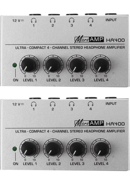2x HA400 4 Kanal Ultra Kompaks Ses Stereo Amp Mıcroamp Amplifikatörü (Yurt Dışından)