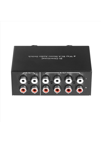 2x Bi-Live 4-Yollu Rca Stereo Ses Anahtarı L/r Ses Kanalı Ses Değiştiricisi 4&#39 Ü Dışarıda 2 Veya 2&#39 Den 4&#39 Ten 4&#39 Ü Audio Splitter (Yurt Dışından)