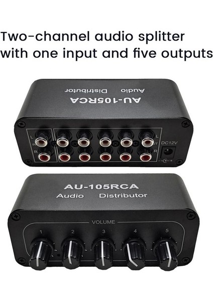 5ch Ses Distribütörü Stereo Ses Mikseri 1 Giriş 5 Çıkış Rca Damplıter Için Güç Amplificisi Aktif Ses (Yurt Dışından) fiyatları