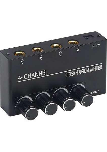 Kulaklık Amplifikatörü Kompakt Stereo Kulaklık Amplifikatörü Ses Amplifikatörü Hacim Kontrolüne Sahip 6 35MM Jak Için 4 Kanal (Yurt Dışından) modelleri