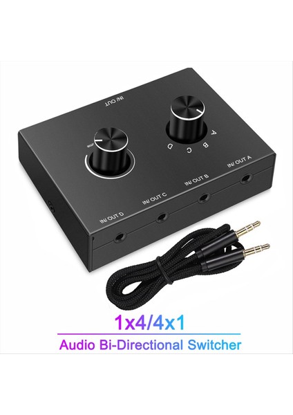 4 Yollu 3 5mm Jack Ses Anahtarlayıcı Stereo Iki Yönlü Ses Anahtarı Ayırıcı Kutusu 4 Inta 1 Çıkışlı Kulaklık Amplifikatörü (Yurt Dışından) fiyatları