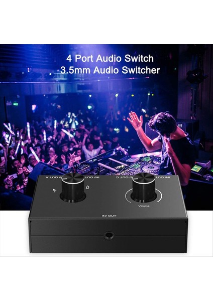 4 Yollu 3 5mm Jack Ses Anahtarlayıcı Stereo Iki Yönlü Ses Anahtarı Ayırıcı Kutusu 4 Inta 1 Çıkışlı Kulaklık Amplifikatörü (Yurt Dışından) indirimleri