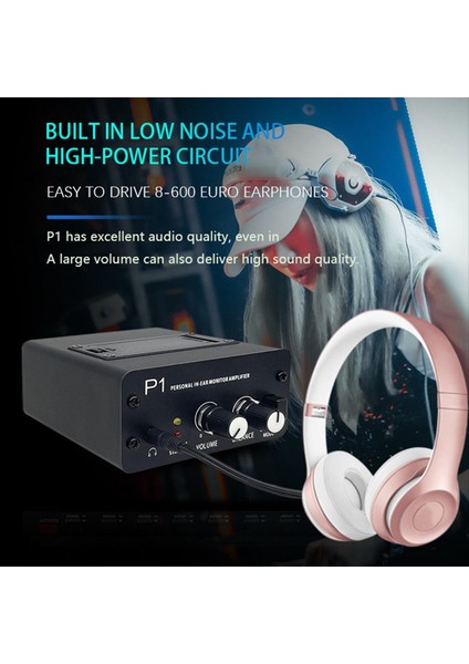 P1 Kulaklık Monitörü Kulaklıklar Önsözlü Kulaklık Amplifikatörü Amp Xlr Girişleri 6 35 Çıktı Ses Amp Abd Fişi (Yurt Dışından) fiyatları
