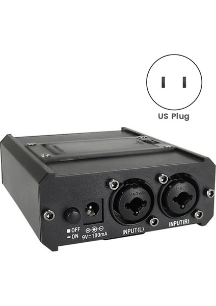 P2 Kulaklık Ön Planlama Kulaklık Monitörü Mikrofon Büyütme Karıştırıcı Konuşma / Canlı Akış Için Uygun Abd Fişi (Yurt Dışından)