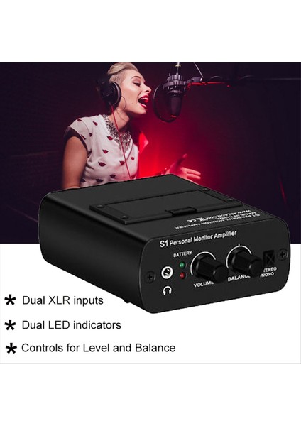 S1 Kablosuz Monitör Kulak Amp Iem Sisteminde Kişisel Kulaklık Amplifikatörü Sahne Performans-Abd Fişi Için Professional (Yurt Dışından) indirimleri