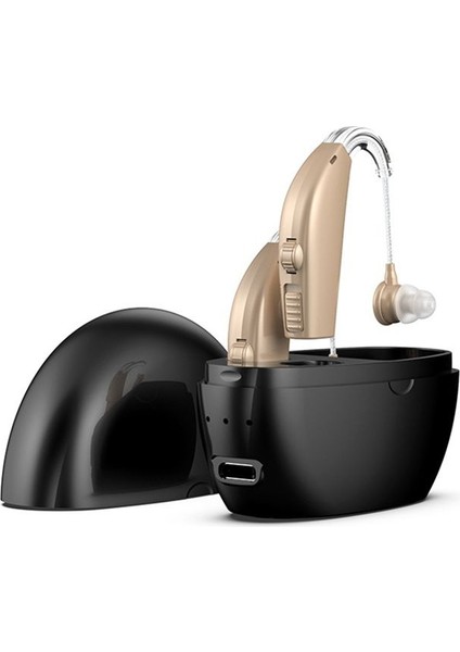 Gürültü Engelleme ile Şarj Edilebilir Yaşlılar Için Işitme Cihazları Yetişkinler Siyahı Için Işitme Amplifikatörü (Yurt Dışından)
