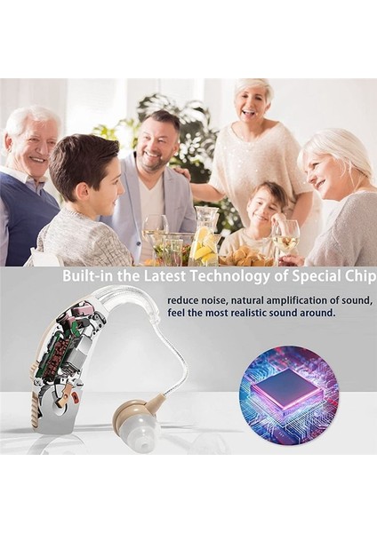 Gürültü Engelleme ile Şarj Edilebilir Yaşlılar Için Işitme Cihazları Yetişkinler Siyahı Için Işitme Amplifikatörü (Yurt Dışından) fırsatları