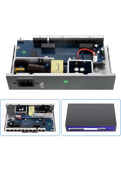 16 Port 48V Gigabit 16 Kanal Ağ Ip Kamera Için Poe Swich fırsatları