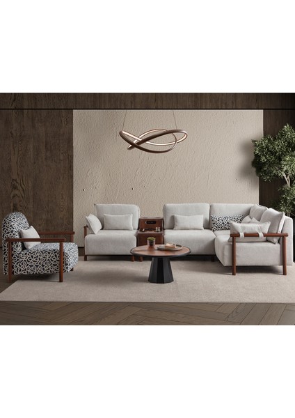 Soft Medium Köşe Berjer Takımı Ses Sistemli Sağ Köşe fırsatları