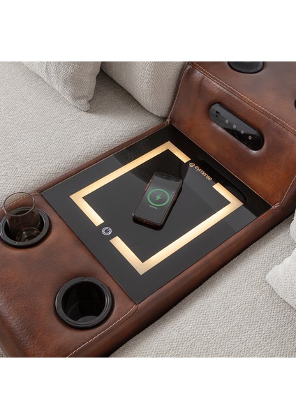 Soft Medium Köşe Berjer Takımı Ses Sistemli Sağ Köşe