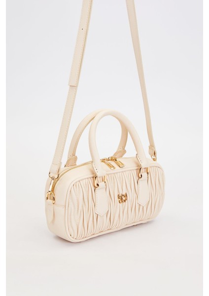 Krem Kadın El ve Omuz Çantası 930928 fiyatları