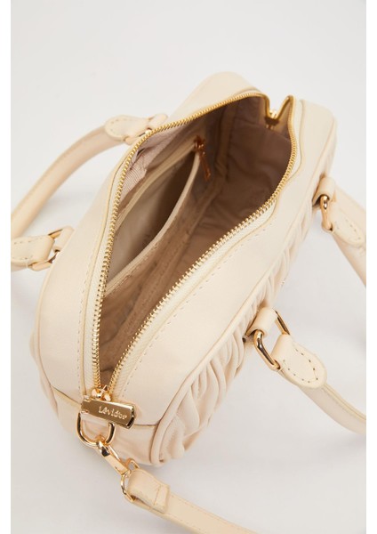 Krem Kadın El ve Omuz Çantası 930928 modelleri