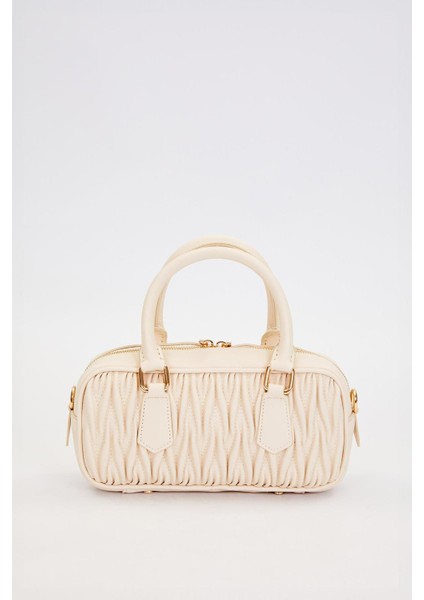 Krem Kadın El ve Omuz Çantası 930928 fırsatları