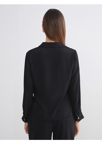 Yeni Sezon Kruvaze Bağlama Detaylı Bluz fırsatları