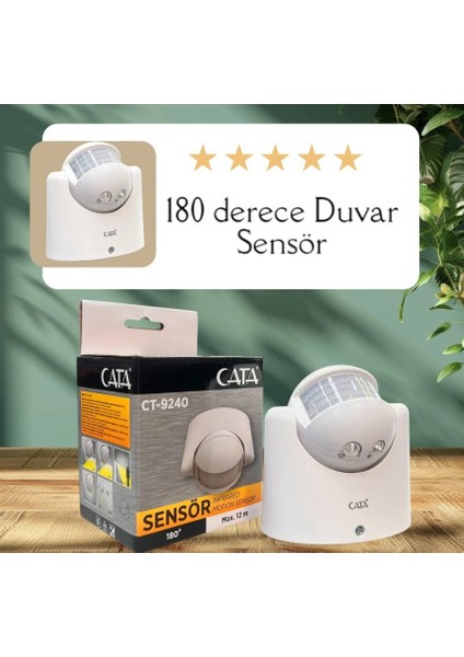 CATA 180° DUVAR TİPİ HAREKET SENSÖRÜ (1200w) modelleri