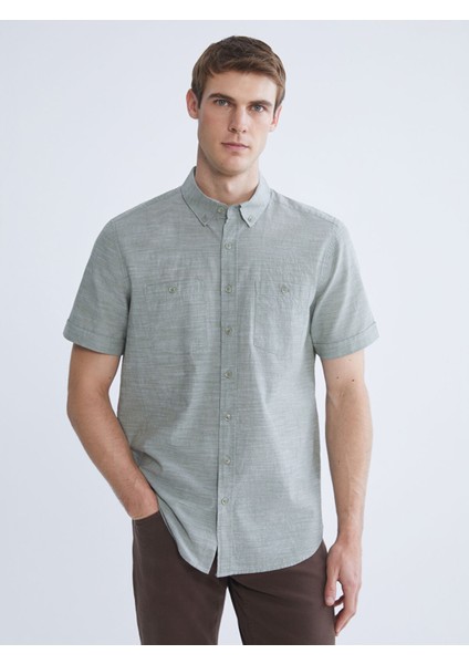 Yeni Sezon Regular Fit Kısa Kollu Erkek Gömlek