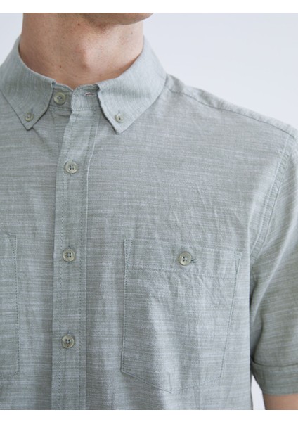 Yeni Sezon Regular Fit Kısa Kollu Erkek Gömlek modelleri