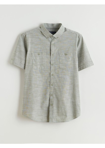 Yeni Sezon Regular Fit Kısa Kollu Erkek Gömlek indirimleri