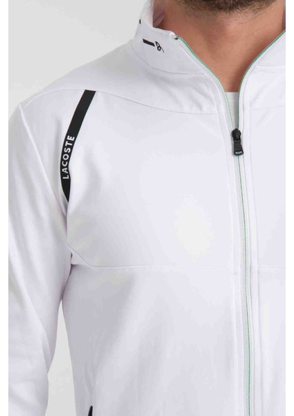 Grafic Beyaz Dar Kesim Eşofman