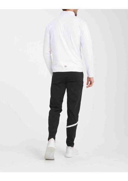 Grafic Beyaz Dar Kesim Eşofman modelleri