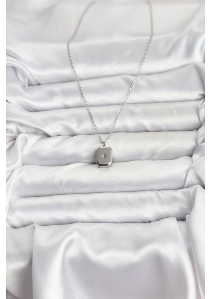 316L Çelik Zincir Gümüş Renk Minimal Kutup Yıldızı Model Kadın Kolye - TJ-BKO10684 fiyatları