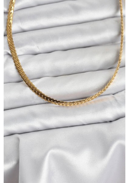 316L Çelik Gold Renk Zincir Kadın Kolye