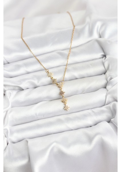316L Çelik Zincir Gold Renk Kutup Yıldızı Model Kadın Kolye fiyatları