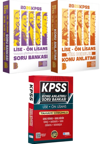 2026 Kpss Lise Ön Lisans Tüm Dersler Konu ve Soru - Lise Önlisans Konu Ant. Soru