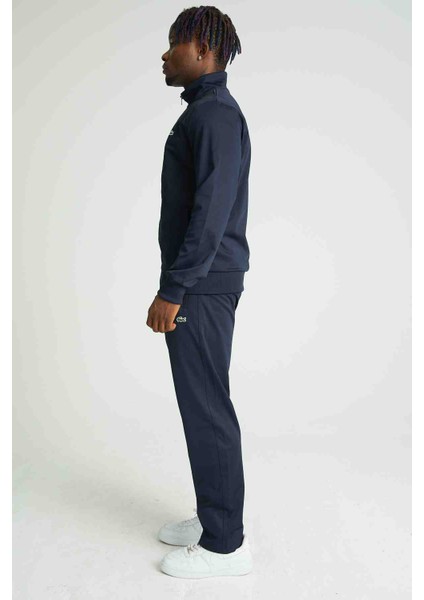 Basıc Lacivert Dar Kesim Erkek Eşofman