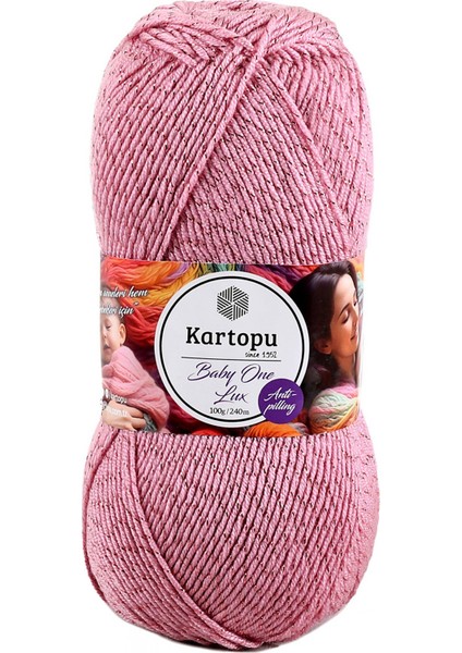 5 Adet Kartopu Baby One Lüx K1763 Gül Kurusu