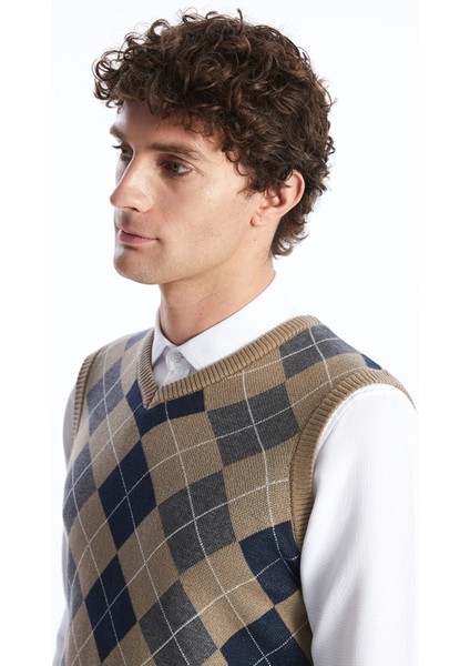 Yeni Sezon Standart Kalıp V Yaka Erkek Triko Süveter fiyatları